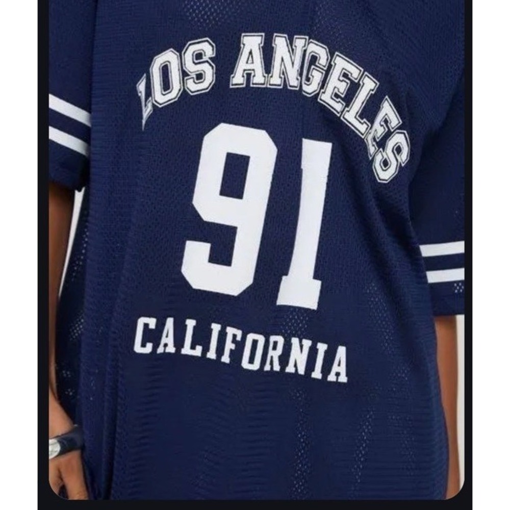 Princess Polly Michail Jersey Dress Blue - Los Angeles California Size US 4 $58